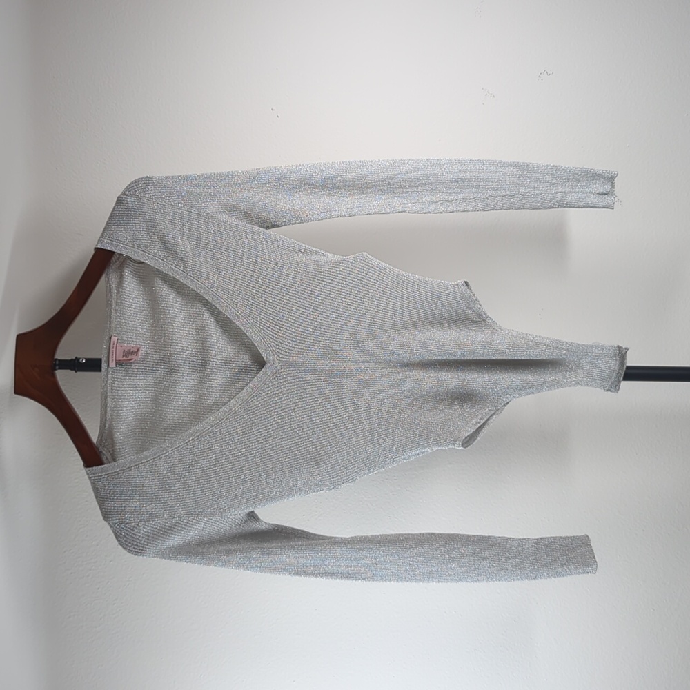 Victoria's Secret Silver V-Neck Bodysuit